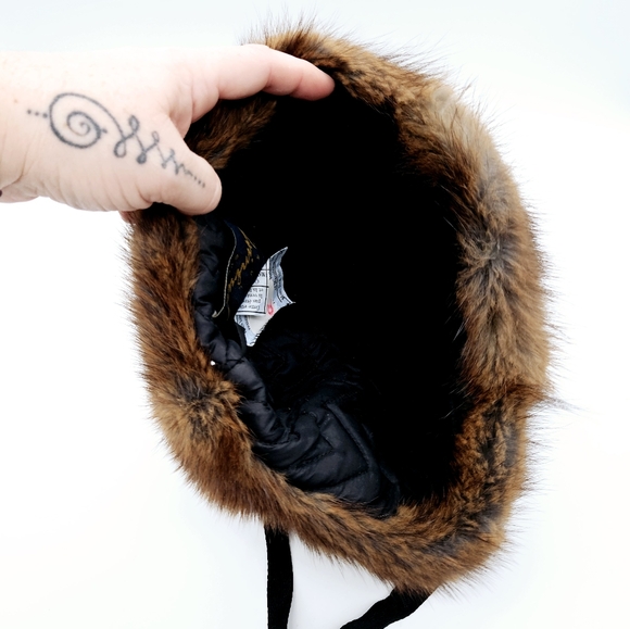 PAUL LEINBURD by CROWNCAP |  muskrat fur & wool blend trapper winter hat - Picture 7 of 13